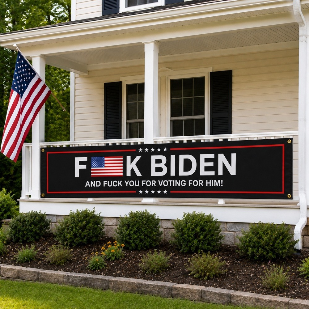 FJB Biden Banner Flag 98x18 Conservative Republican Political Humor Gift NEW